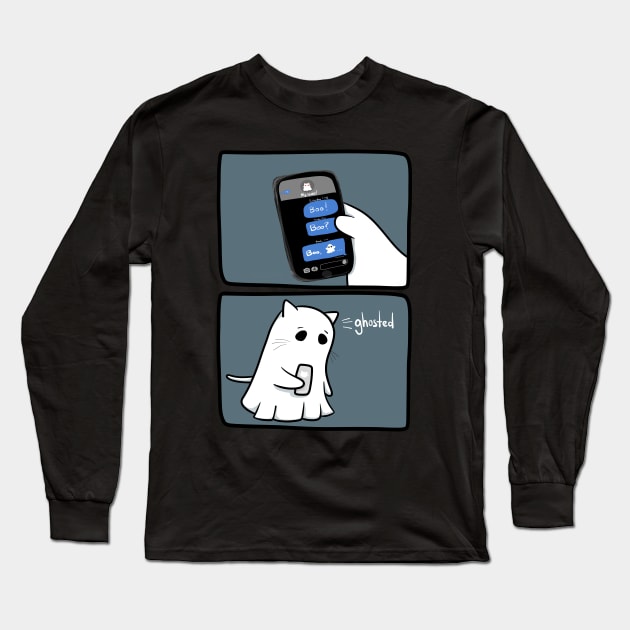 Ghosted Long Sleeve T-Shirt by KilkennyCat Art